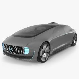 3D Autonomous Concept Car Mercedes Benz F015